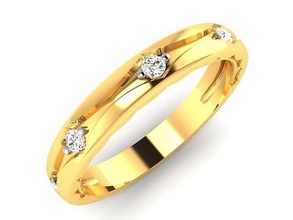 solitário mulheres noivado casamento anel 3dm render jóia david yurman ouro joalheria jóias moda beleza imprimível diamante gema cafajeste safira argolas 3d print model - Mito3D