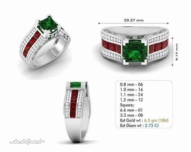 solitaire femmes engagement mariage bague 3dm rendre diamant gemme bijou bijoux anneaux or argent mode blanc brillant engagem 3d print model - Mito3D