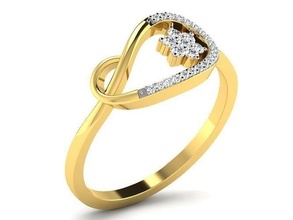 Solitär Frauen Engagement Hochzeit Ring 3dm stl fbx obj Diamanten Design Gold Silber Schmuck Juwel Luxus Liebe einreiben druckbar Diamant Sterling 3d print model - Mito3D