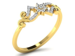 solitario donne Fidanzamento nozze squillare 3dm stl fbx obj render anelli gemma gioiello gioielleria stampabile diamante argento oro sterlina bianca brillante 3d print model - Mito3D
