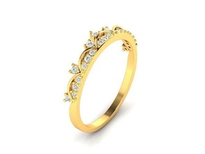 solitario donne Fidanzamento nozze squillare 3dm stl obj fbx render diamante gioielleria moda stampabile engagement oro nuziale anelli argento sterlina 3d print model - Mito3D