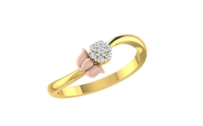 solitario mujer compromiso Boda anillos joyería joya anillo banda oro diamante Moda abultar colección 3D print model - Mito3D