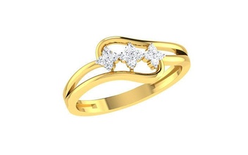 Solitaire KADIN nişan düğün yüzükler sterlin yazdırılabilir elmas yüzük platin parlak mücevher gümüş takı narin ışık altın beyaz 3d print model - Mito3D