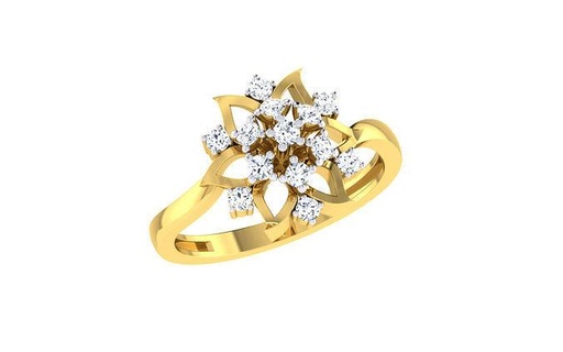 solitario mujer compromiso Boda anillos libra esterlina imprimible diamante anillo platino brillante joya joyería plata delicado ligero oro blanco 3d print model - Mito3D