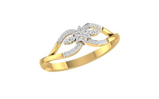 solitario mujer compromiso Boda anillos libra esterlina imprimible diamante anillo platino brillante joya joyería plata delicado ligero oro blanco 3d print model - Mito3D