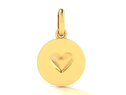 solitaire women heart pendants stud earring silver gem white jewel black bracelet diamond ring love ear printable valentine cad jewelry earrings 3d print model - Mito3D