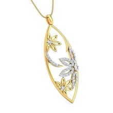 solitario donne pendente diamante stampabile platino brillante gemma gioielleria collana prezioso lusso oro sterlina argento ciondoli 3d print model - Mito3D