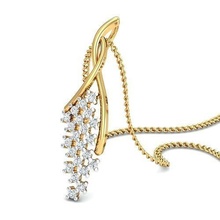 Solitär Frauen Anhänger wertvoll Luxus Gold wunderschönen Design Ring Schmuck Herz Diamant hängend Halskette Hochzeit Männer verdrehte gestalten blühen 3d print model - Mito3D