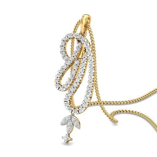 solitaire women pendant jewelry precious wedding gold printable diamond fashion rings bulk collection dimaond engagement pendants light wt 3D print model - Mito3D