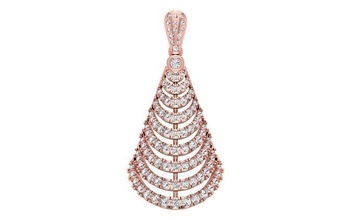 solitaire women pendant 3dm stl obj fbx render details necklace jewellery diamond silver gold printable jewel gem engagement pendants jewelry 3d print model - Mito3D
