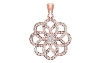 solitaire femmes pendentif 3dm stl obj fbx rendre détails Collier bijoux diamant argent or imprimable bijou gemme engagement pendentifs 3d print model - Mito3D