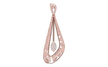 solitario donne pendente 3dm stl obj fbx render dettagli collana gioielleria diamante argento oro stampabile Fidanzamento ciondoli 3d print model - Mito3D