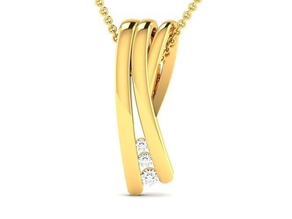 Solitaire KADIN kolye 3dm stl obj fbx vermek detaylar mücevher yazdırılabilir elmas altın gümüş nişan takı sterlin beyaz parlak platin lüks değerli 3d print model - Mito3D