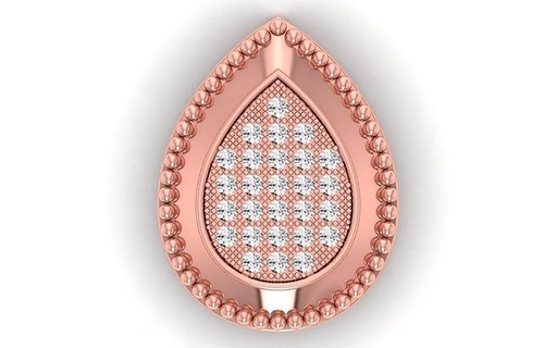 solitaire femmes pendentif 3dm stl obj fbx rendre détails Collier bijoux diamant précieux imprimable bijou gemme engagement pendentifs circulaire rond cocarde cocktail fantaisie 3d print model - Mito3D