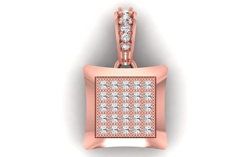 solitaire femmes pendentif 3dm stl obj fbx rendre détails Collier bijoux diamant précieux imprimable bijou gemme engagement pendentifs circulaire rond cocarde cocktail fantaisie 3d print model - Mito3D