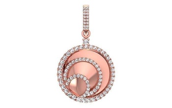 solitario donne pendente 3dm stl obj fbx render dettagli collana gioielleria diamante argento oro stampabile gioiello gemma Fidanzamento ciondoli 3d print model - Mito3D