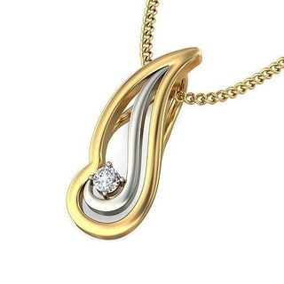 solitär frauen anhänger 3dm stl obj fbx rendert einzelheiten juwel hochzeit engagement schmuck druckbar diamant silber gold weiß brillant platin luxus wertvoll halskette halsketten 3d print model - Mito3D