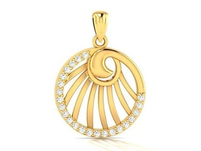 solitaire women pendants jewelry silver earring heart jewel diamond ring fashion valentine printable gift gold earrings sterling engagem bracelet 3d print model - Mito3D