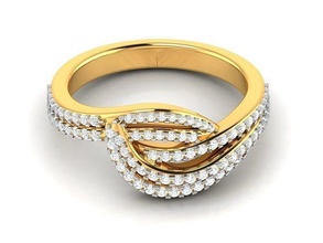 solitário mulheres anel 3dm stl obj fbx render argolas esterlina joalheria ouro banda delicado gema prata brilhante diamante platina casamento noivado jóias imprimível pulseira 3d print model - Mito3D