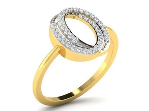 solitaire femmes bague 3dm stl obj fbx rendre détails anneaux sterling imprimable diamant platine brillant mariage engagement bijou bijoux argent blanc or 3d print model - Mito3D