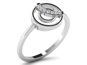 solitario mujer anillo 3dm stl obj fbx detalles platino joyería joya precioso compromiso Boda lujo imprimible diamante Moda oro brillante anillos 3d print model - Mito3D