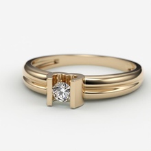 solitario donne squillare cad 3dm stl gioielleria oro stampabile argento diamante gioiello nozze fidanzamento jewelrycapital womenring anelli 3d print model - Mito3D