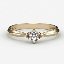 solitario mujer anillo canalla 3dm stl diamante compromiso imprimible joya joyería capital oro roca boda cera moda plata brillante anillos 3d print model - Mito3D