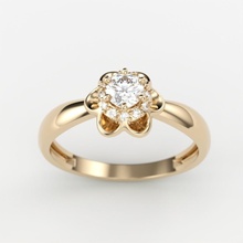 solitario mujer anillo canalla 3dm stl joyería joya imprimible oro diamante plata Boda compromiso Moda capital 3d print model - Mito3D