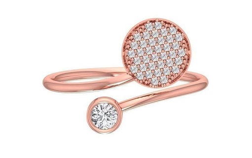 solitario mujer giro banda anillo joyería joya platino compromiso nupcial imprimible precioso anillos diamante oro Boda Moda 3d print model - Mito3D