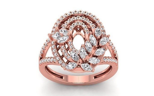 solitário mulheres casamento noivado marquesa diamante nupcial anel joalheria banda feminino aréola argolas massa coleção imprimível 3d print model - Mito3D