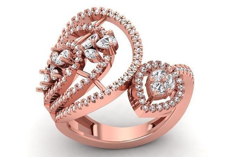 Solitär Frauen Hochzeit Engagement Marquise Diamant Ring Schmuck Band Frauenring Heiligenschein Ringe Bulk Sammlung druckbar 3d print model - Mito3D