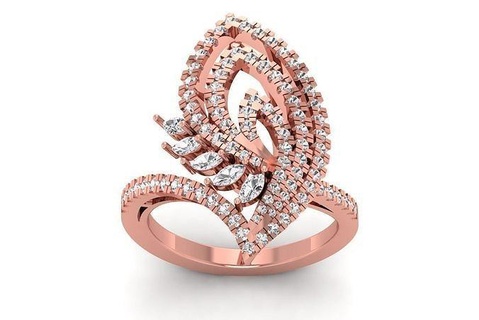 solitário mulheres casamento noivado marquesa diamante anel joalheria banda feminino aréola argolas massa coleção imprimível 3d print model - Mito3D