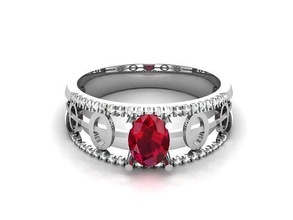 solitaire femmes mariage engagement bague anneaux sterling imprimable diamant platine brillant bijou bijoux argent blanc or 3d print model - Mito3D