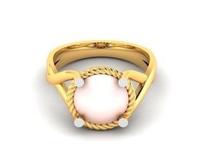 solitario donne nozze Fidanzamento squillare gioielleria lusso oro splendente sterlina stampabile gioiello diamante moda bellezza anelli 3d print model - Mito3D