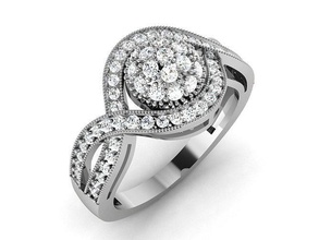 solitário mulheres casamento noivado anel 3dm stl render joalheria ouro diamante esterlina moda utensílios domésticos calçados interior jóia jóias projeto argolas 3d print model - Mito3D