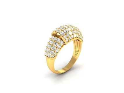solitario donne nozze squillare gioielleria stampabile diamante gemma platino sterlina oro argento Fidanzamento cuscino tagliare Vintage anelli 3d print model - Mito3D