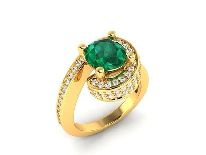 solitaire femmes mariage bague platine brillant engagement précieux gemme luxe chrome argent imprimable bijou accessoire bijoux diamant anneaux 3d print model - Mito3D