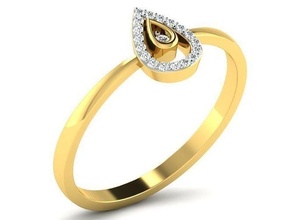 solitario mujer Boda anillo 3dm stl fbx obj anillos joya compromiso joyería imprimible diamante plata oro libra esterlina blanco brillante 3d print model - Mito3D
