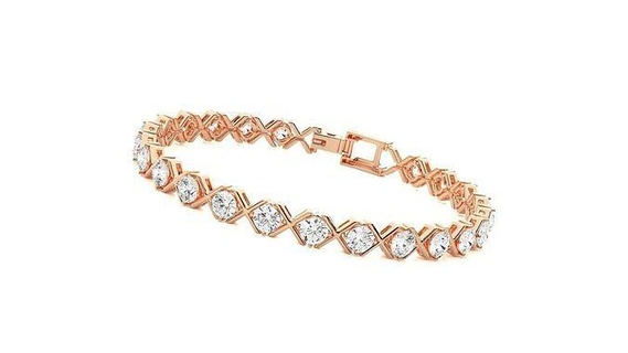 solitaire haute bijoux diamant bracelet 3dm stl rend chaîne lourd unisexe imprimable bijou mariage luxe bracelets cubain italien 3d print model - Mito3D