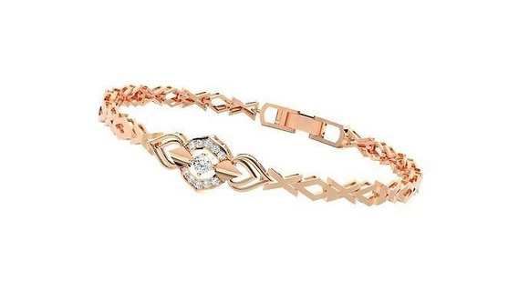 solitaire haute bijoux diamant bracelet 3dm stl rend chaîne lourd unisexe imprimable bijou mariage luxe bracelets cubain italien 3d print model - Mito3D