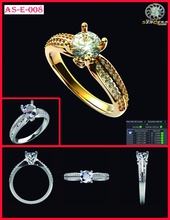 solitario con engaste as-e-008 jewelry ring solitaire andressendero andres sendero anillos rihno stl rings andressenderojoyeria asjoyerias e 008 3d print model - Mito3D