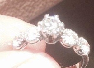 einsam cg311 liebe gold diamant schmuck ringe ring engagement solitär bague bijoux 3d 3d print model - Mito3D