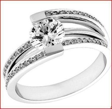 einsam Fred cg189 Design Liebe Unternehmen hacken Schmuck Silber Gold Diamant Mode engagem Hochzeit druckbar Ringe 3d print model - Mito3D