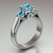 anel solitário mulheres jóias nupcial de diamante esmeralda presente ouro personalizado prata o engajamento platina casamento branco womenbandring safira anéis 3d print model - Mito3D