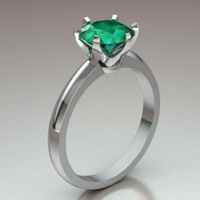 einsam ring frauen braut diamant geschenk gold schmuck personalisiert silber engagement platin hochzeit weiß frauenbandring saphir smaragd rubin ringe 3d print model - Mito3D