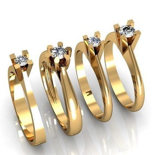 soliter ring gold jewelry shining printable platinum wedding luxury diamond silver gem brilliant jewel engagement pendants fashion design marriage jewellery rings 3d print model - Mito3D