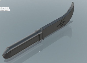 solomons hançer hobi-diy solomon melee silah bıçak kesme kanatlı kes keskin hobi diy diğer 3d print model - Mito3D