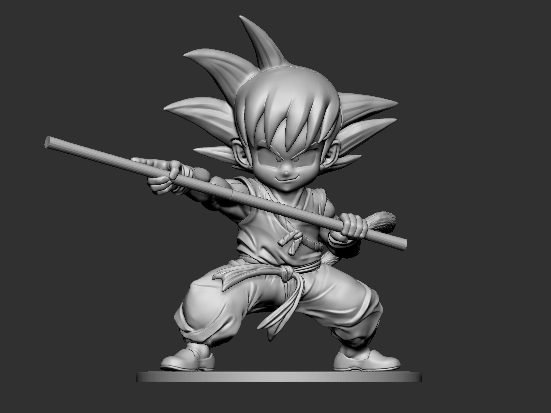 çocuk go ku hayran sanat 3dprint ejder topu fanart ejderha goku sebzeler anime klasik manga saiyan süper minyatürler figürinler oyunlar oyuncaklar 3D print model - Mito3D