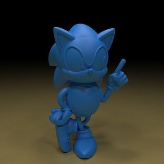 sonic sega game scifi covi19 character video 3dmodel 3dprinting art mariokart supermario nes snes hedgehog supersonic nintendo comic anime sonicchaos 3d print model - Mito3D