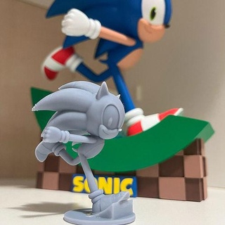 sonic hedgehog toy character games sega miniature game tails knuckles eggman toys 3d print model - Mito3D